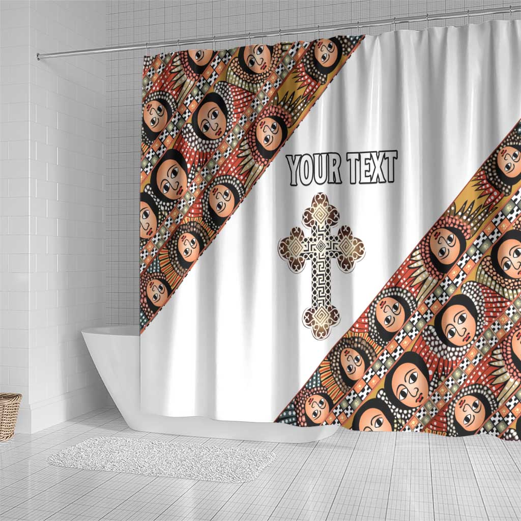 Personalized Ethiopian Orthodox Church Angel Shower Curtain LT15