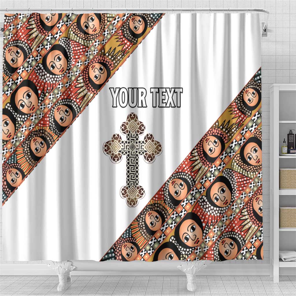 Personalized Ethiopian Orthodox Church Angel Shower Curtain LT15