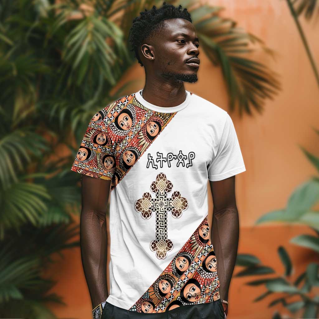 Personalized Ethiopia T shirt Ethiopian Orthodox Church Angel LT15