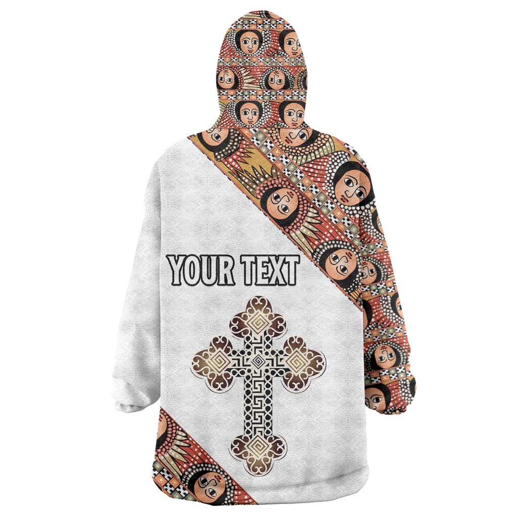 Personalized Ethiopia Wearable Blanket Hoodie Ethiopian Orthodox Church Angel LT15