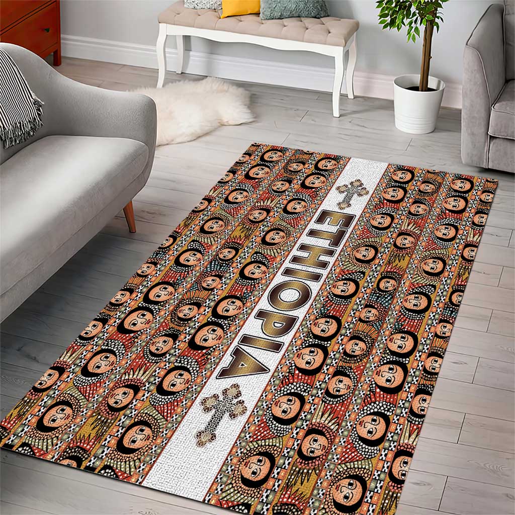 Ethiopia Area Rug Ethiopian Tewahedo Angel Orthodox LT15