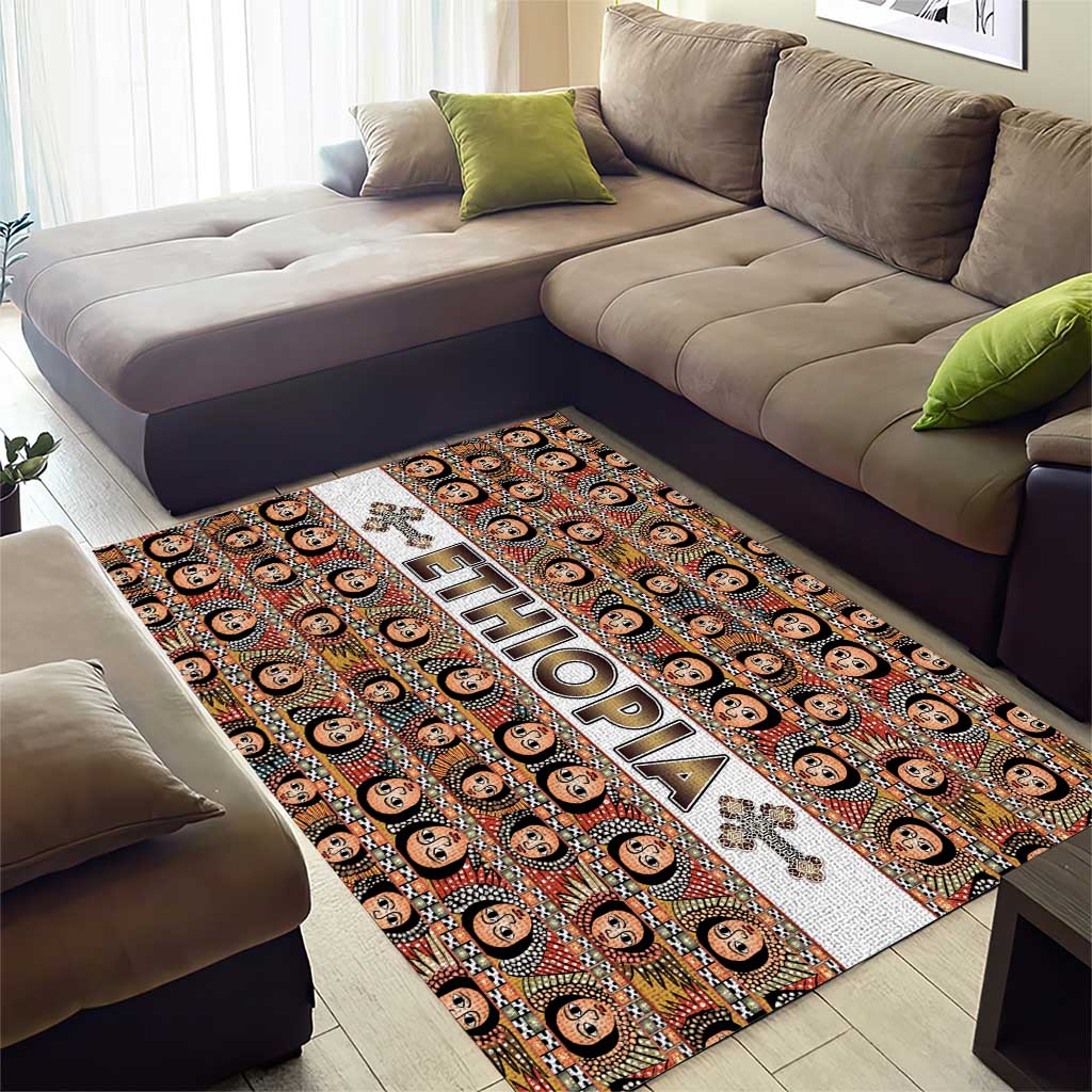 Ethiopia Area Rug Ethiopian Tewahedo Angel Orthodox LT15