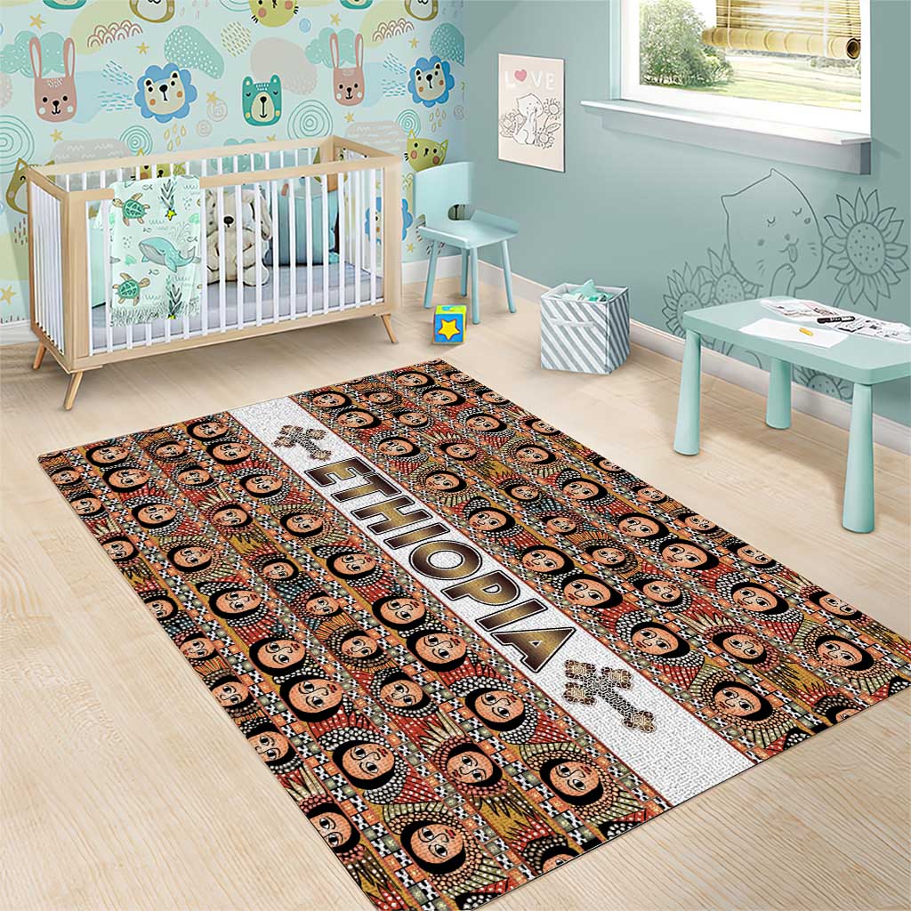 Ethiopia Area Rug Ethiopian Tewahedo Angel Orthodox LT15