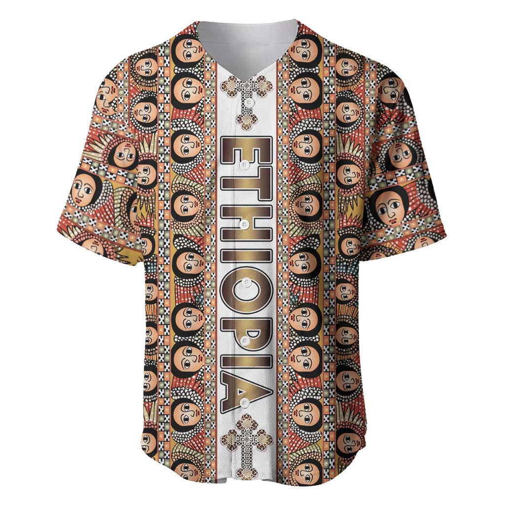 Personalized Ethiopia Baseball Jersey Ethiopian Tewahedo Angel Orthodox LT15