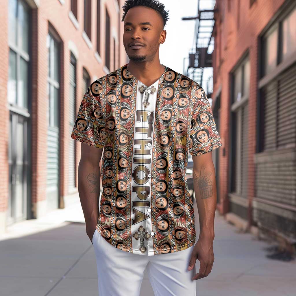 Personalized Ethiopia Baseball Jersey Ethiopian Tewahedo Angel Orthodox LT15