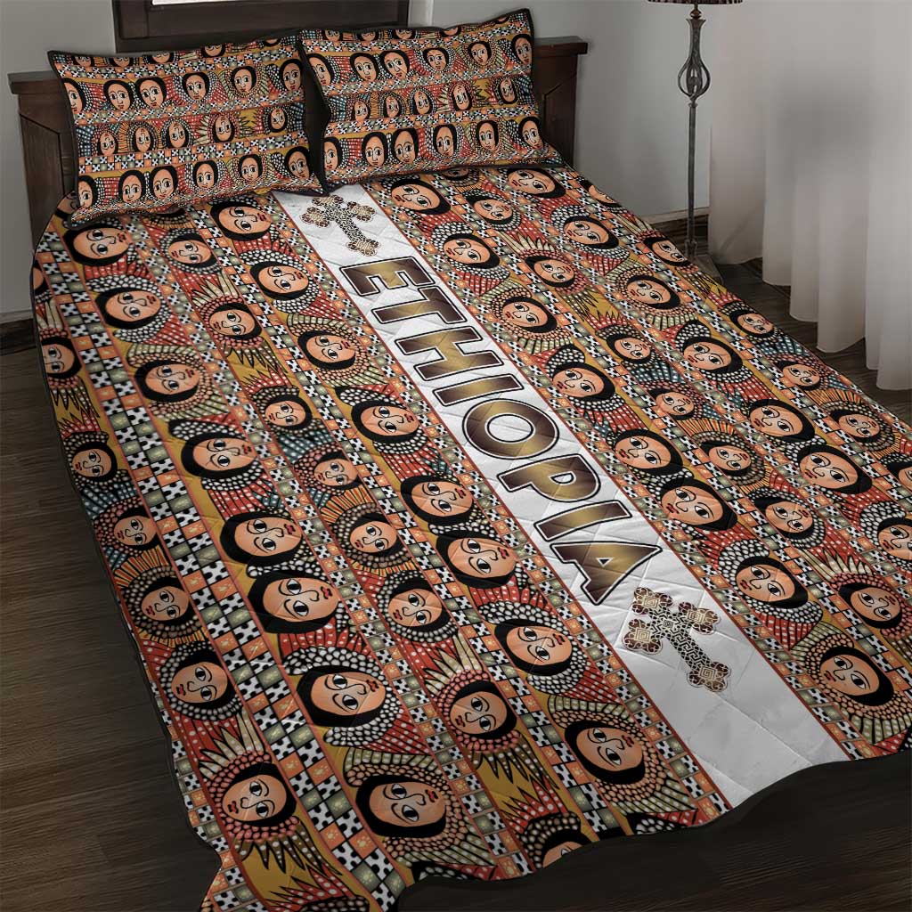Ethiopia Quilt Bed Set Ethiopian Tewahedo Angel Orthodox LT15