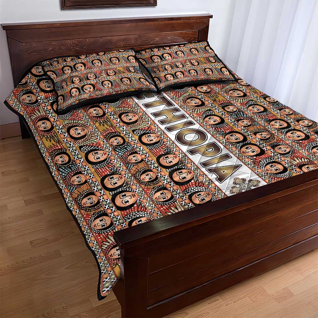 Ethiopia Quilt Bed Set Ethiopian Tewahedo Angel Orthodox LT15