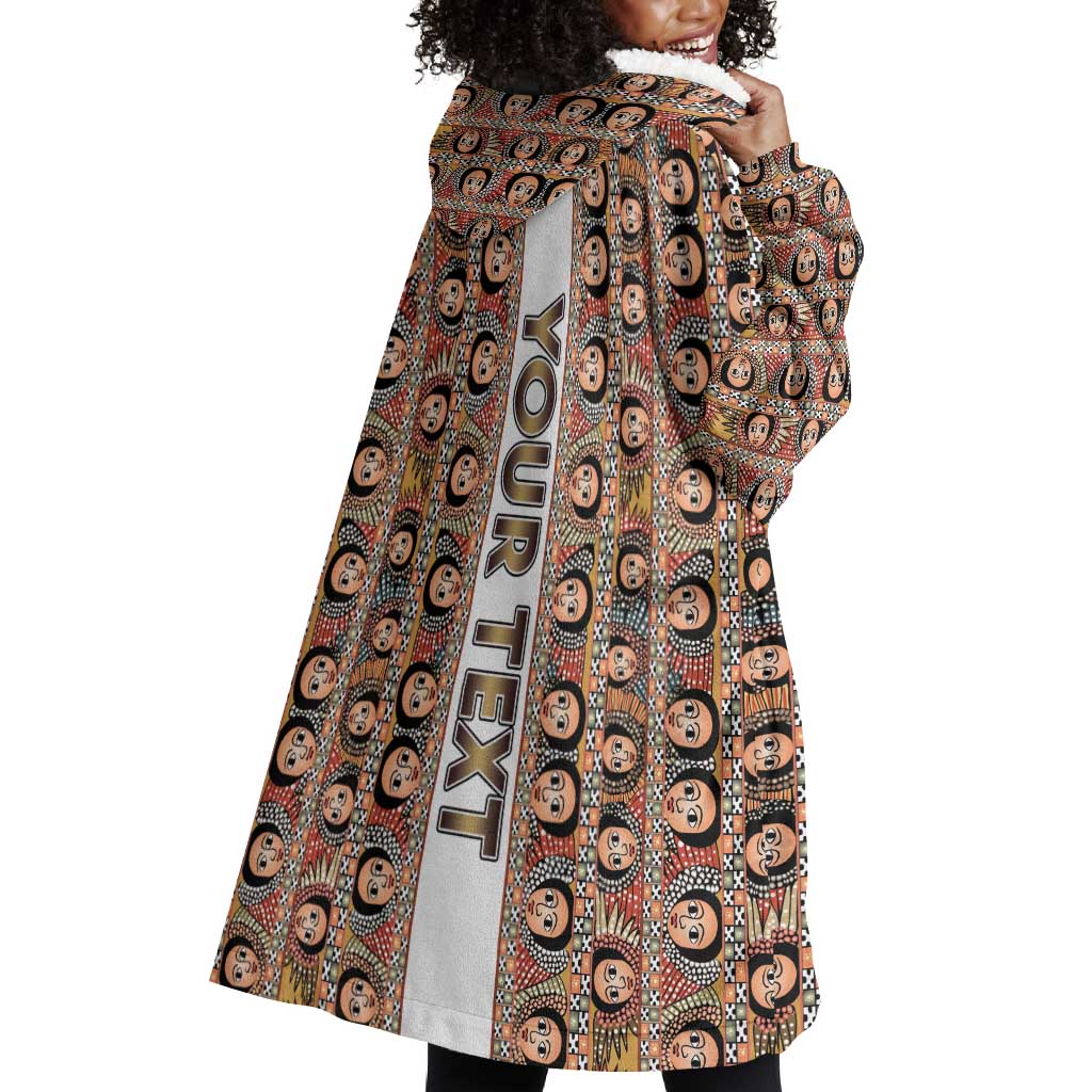 Personalized Ethiopia Wearable Blanket Hoodie Ethiopian Tewahedo Angel Orthodox LT15