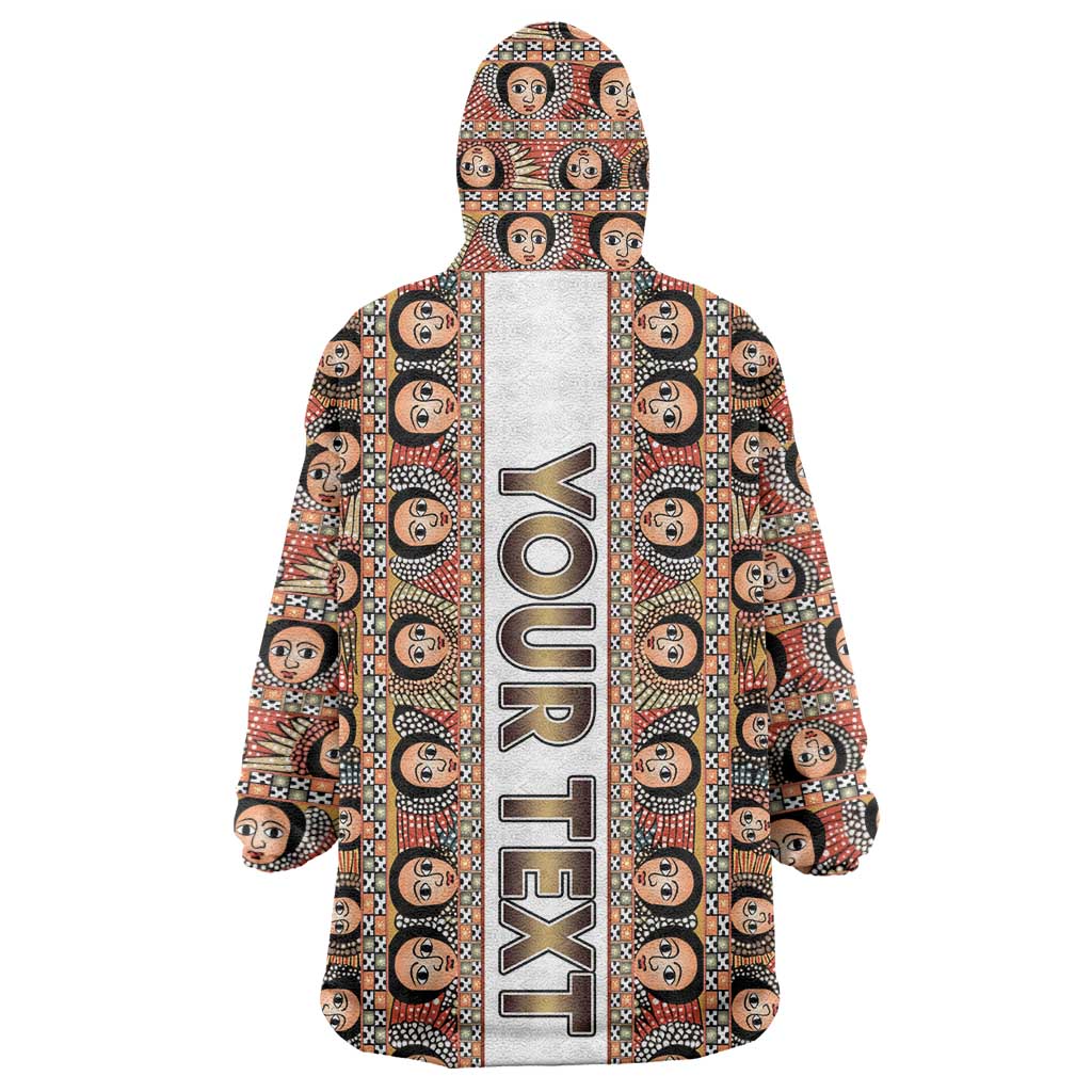 Personalized Ethiopia Wearable Blanket Hoodie Ethiopian Tewahedo Angel Orthodox LT15