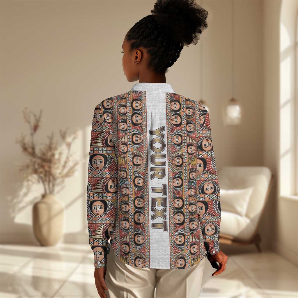 Personalized Ethiopia Women Casual Shirt Ethiopian Tewahedo Angel Orthodox LT15