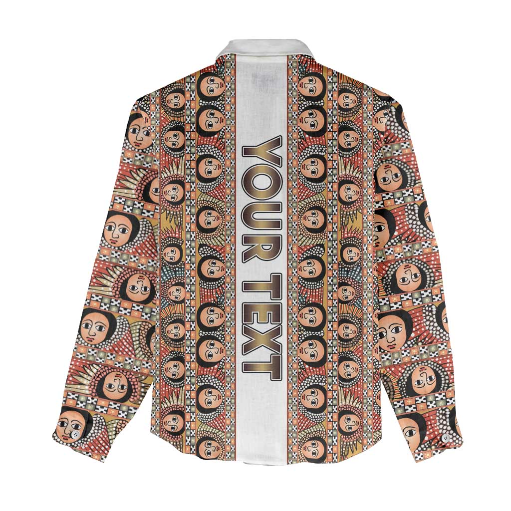 Personalized Ethiopia Women Casual Shirt Ethiopian Tewahedo Angel Orthodox LT15