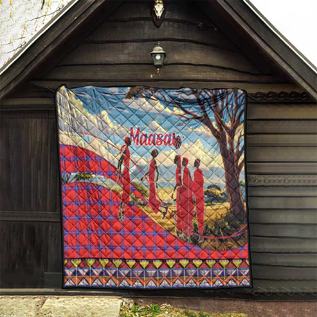 Maasai Adumu Dance Quilt Shuka Pattern - Kenya Safari LT15