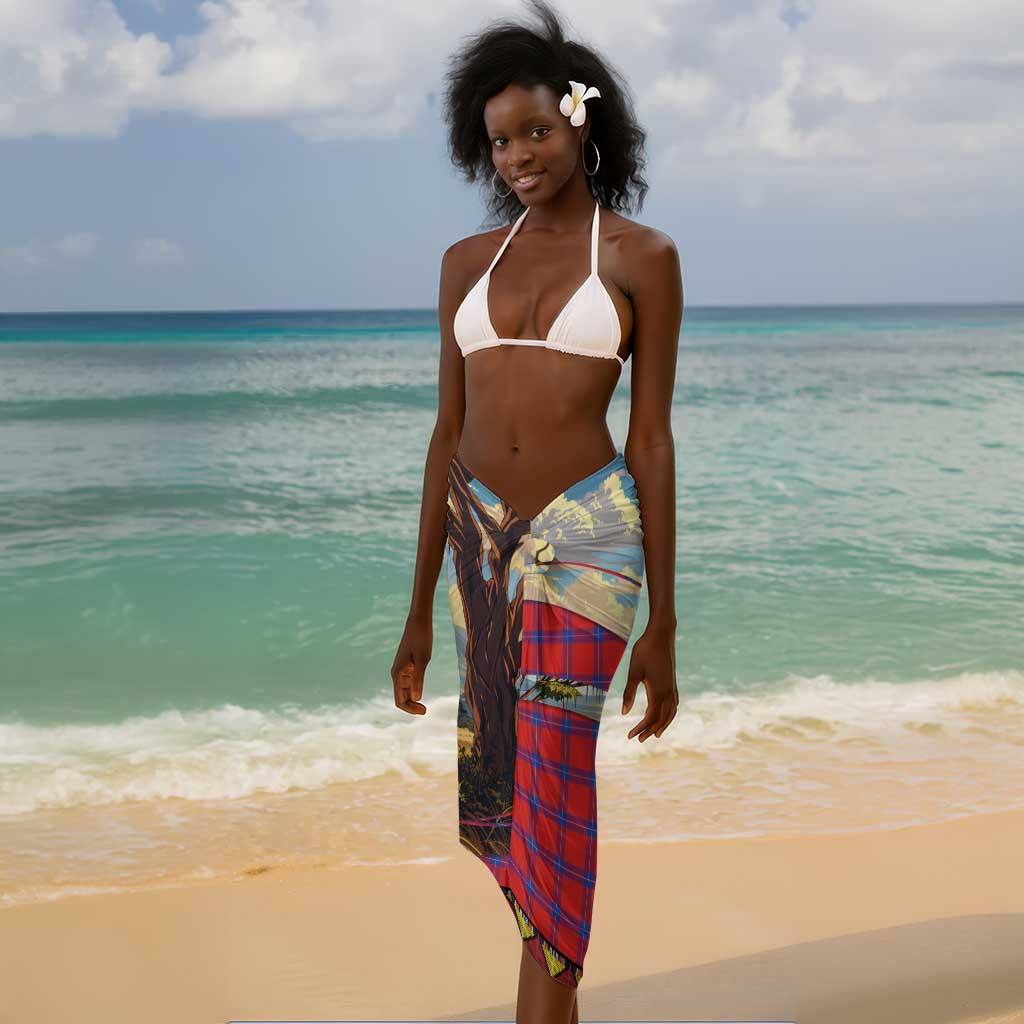 Maasai Adumu Dance Sarong Shuka Pattern - Kenya Safari LT15