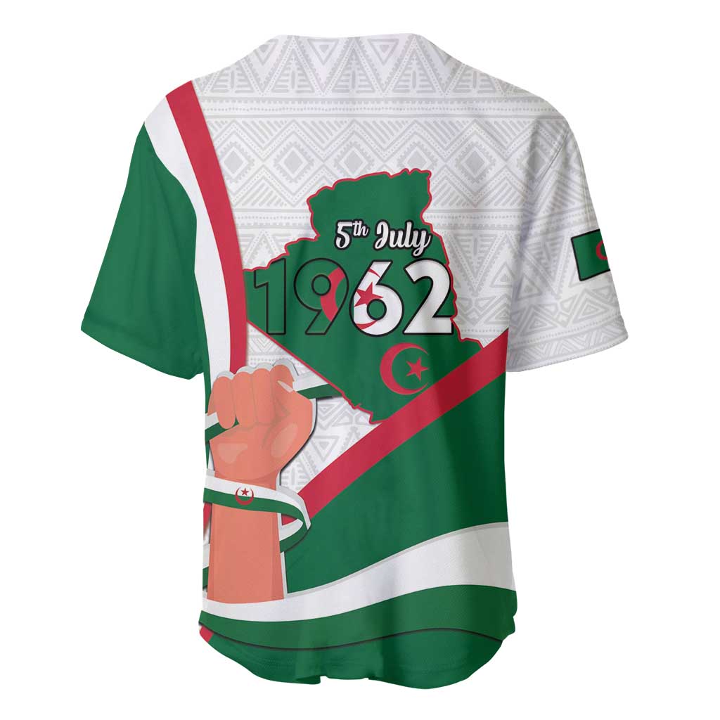 Algeria Independence Day Baseball Jersey Coat Of Arms With Maqam Echahid LT15