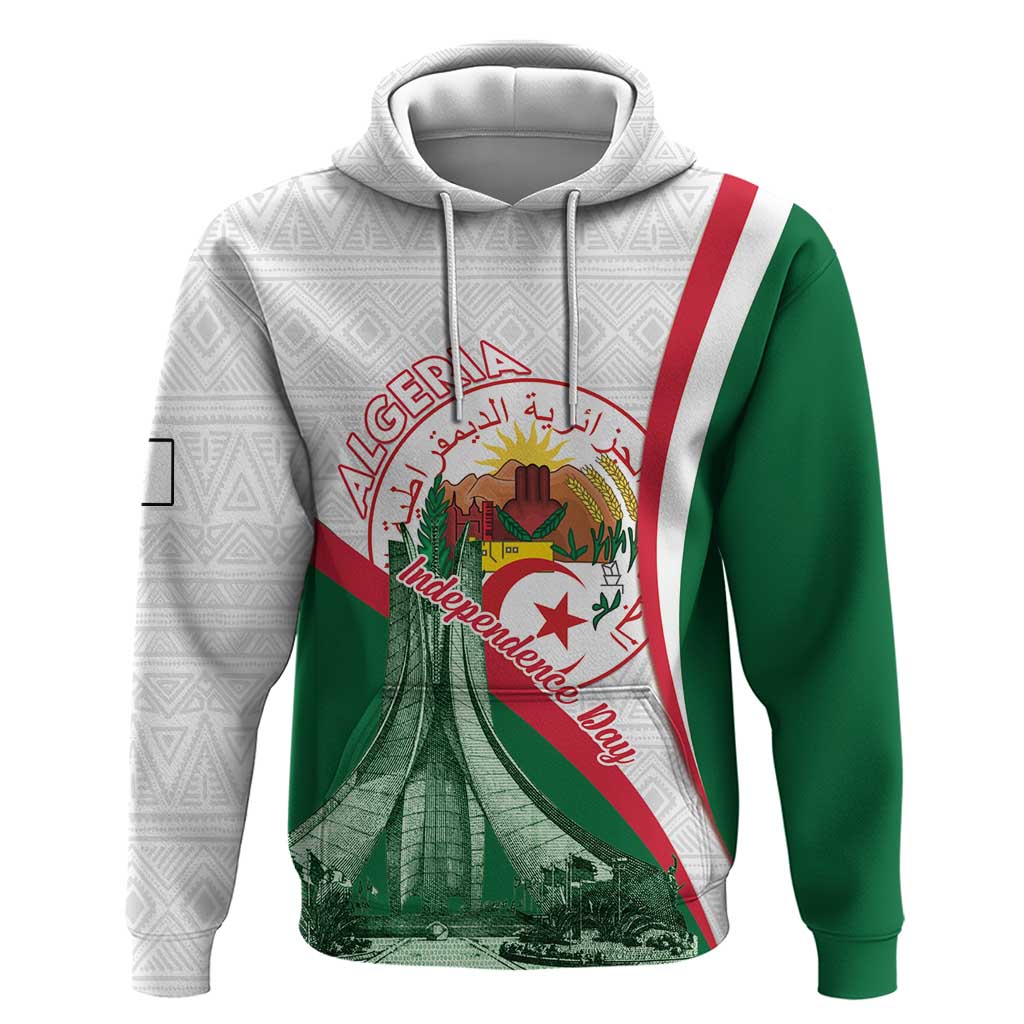 Happy Algeria Independence Day Hoodie Maqam Echahid Coat Of Arms LT15
