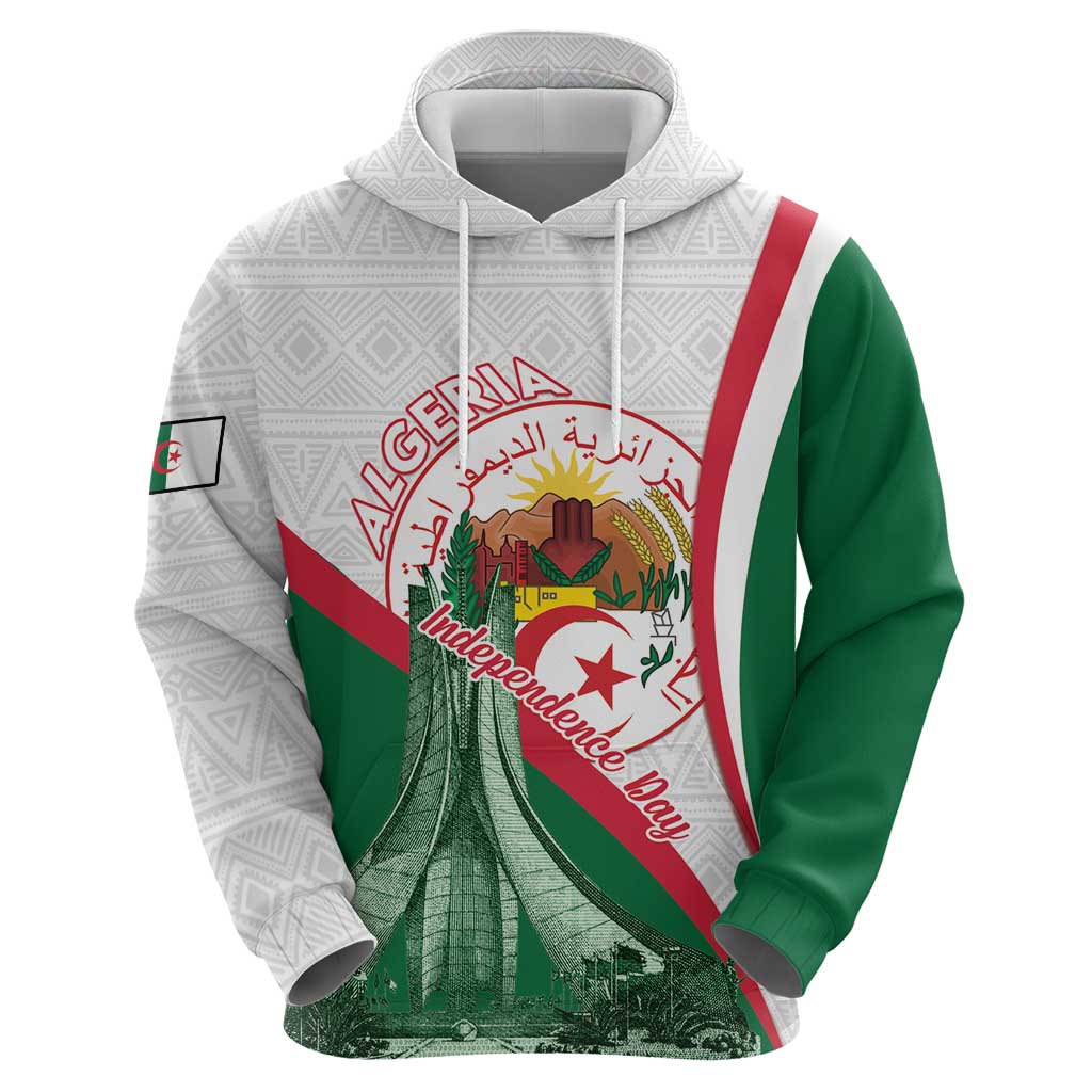 Happy Algeria Independence Day Hoodie Maqam Echahid Coat Of Arms LT15