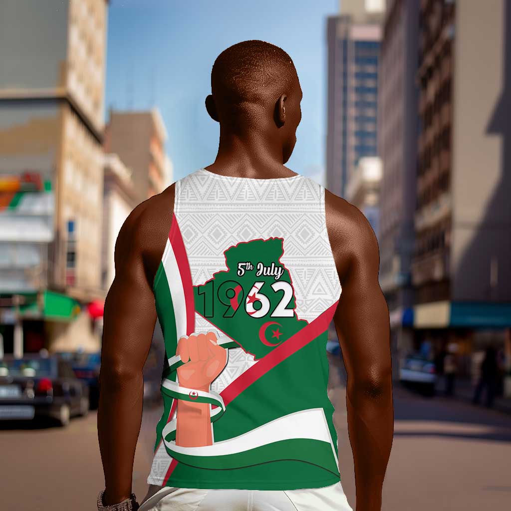 Algeria Independence Day Men Tank Top Coat Of Arms With Maqam Echahid LT15