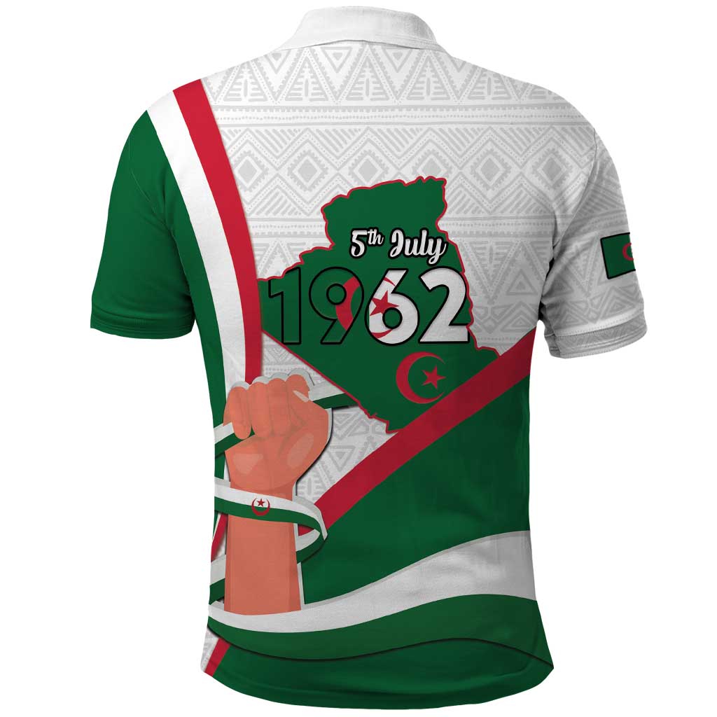 Happy Algeria Independence Day Polo Shirt Maqam Echahid Coat Of Arms LT15