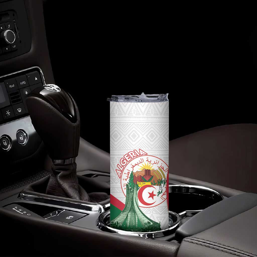 Algeria Independence Day Skinny Tumbler Coat Of Arms With Maqam Echahid LT15
