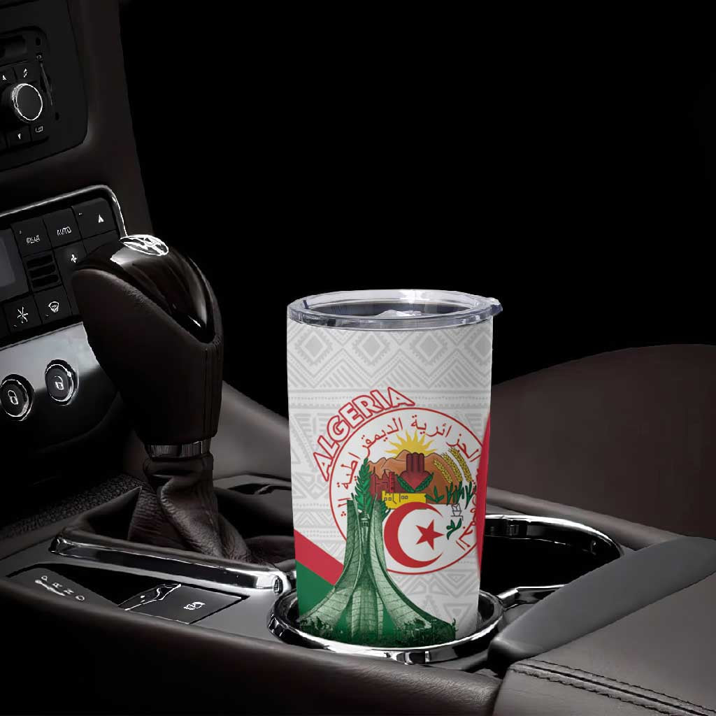 Algeria Independence Day Tumbler Cup Coat Of Arms With Maqam Echahid LT15