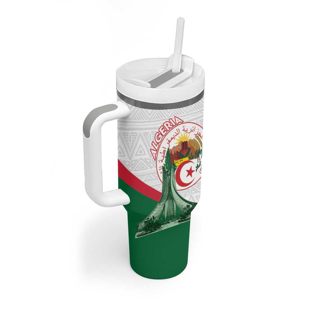Algeria Independence Day Tumbler With Handle Coat Of Arms With Maqam Echahid LT15