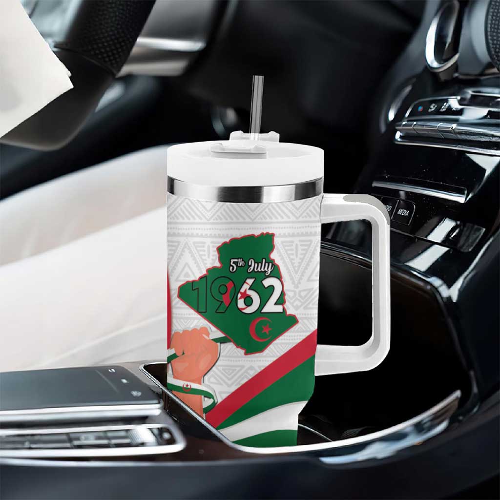Algeria Independence Day Tumbler With Handle Coat Of Arms With Maqam Echahid LT15