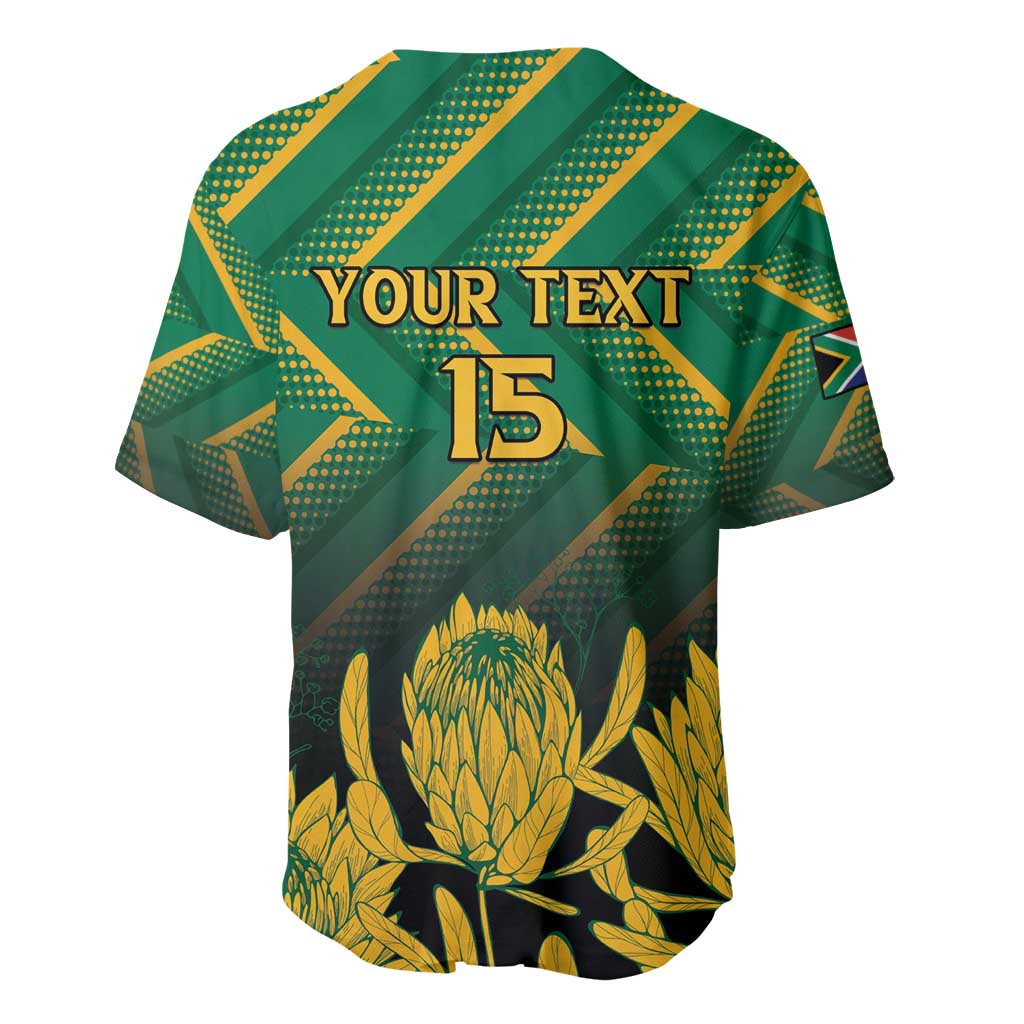 South Africa Rugby Custom Baseball Jersey Go Springboks Go LT15
