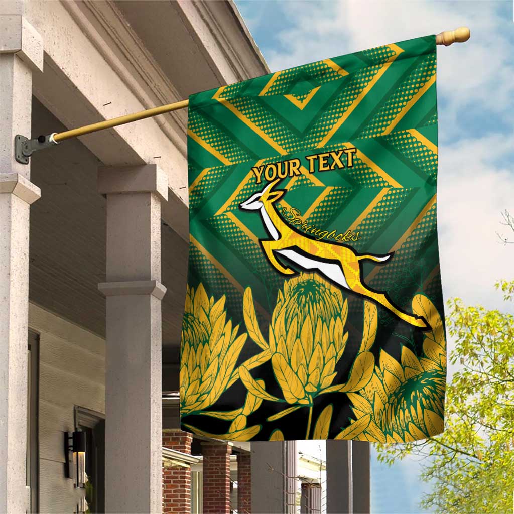 South Africa Rugby Custom Garden Flag Go Springboks Go LT15