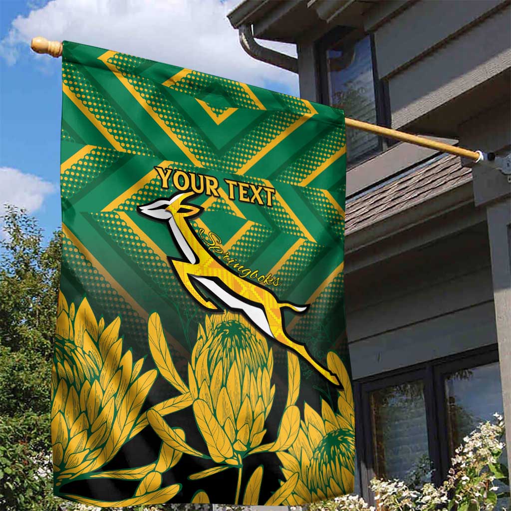 South Africa Rugby Custom Garden Flag Go Springboks Go LT15