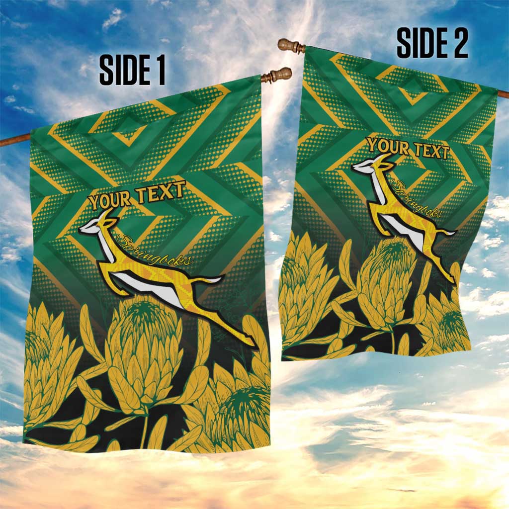 South Africa Rugby Custom Garden Flag Go Springboks Go LT15