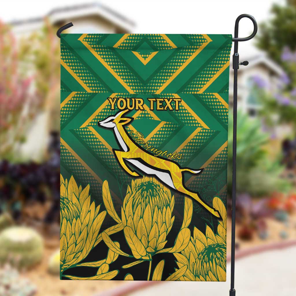 South Africa Rugby Custom Garden Flag Go Springboks Go LT15