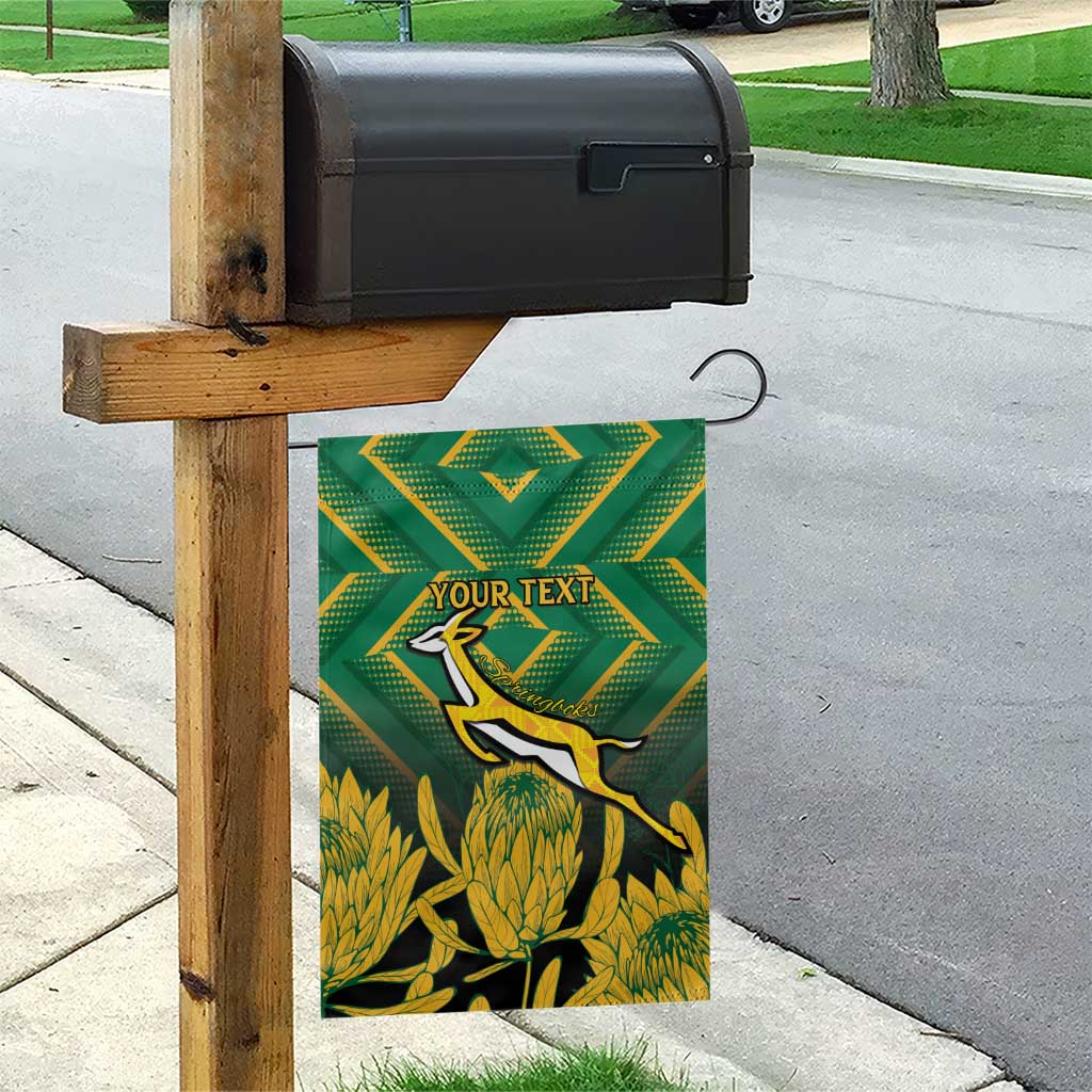 South Africa Rugby Custom Garden Flag Go Springboks Go LT15
