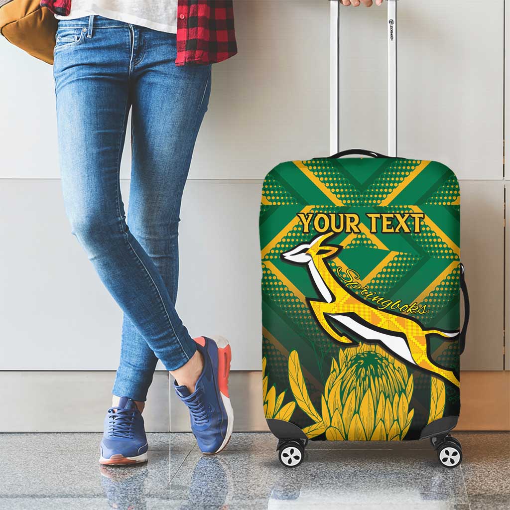 South Africa Rugby Custom Luggage Cover Forever Green Forever Gold LT15