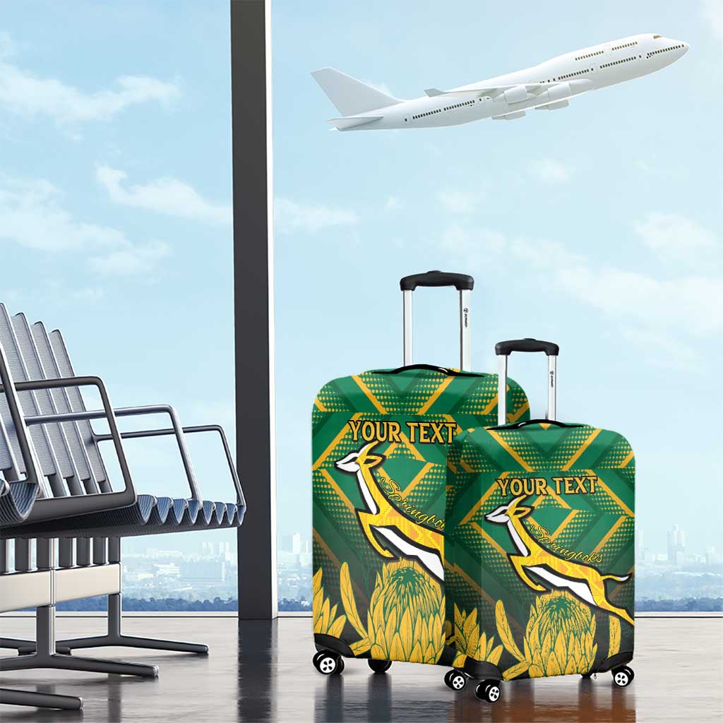 South Africa Rugby Custom Luggage Cover Forever Green Forever Gold LT15