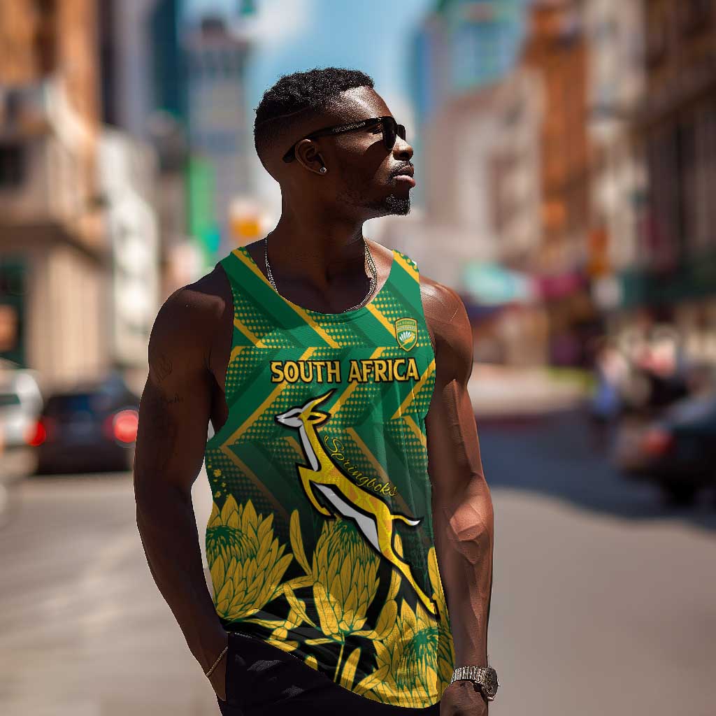 South Africa Rugby Custom Men Tank Top Go Springboks Go LT15