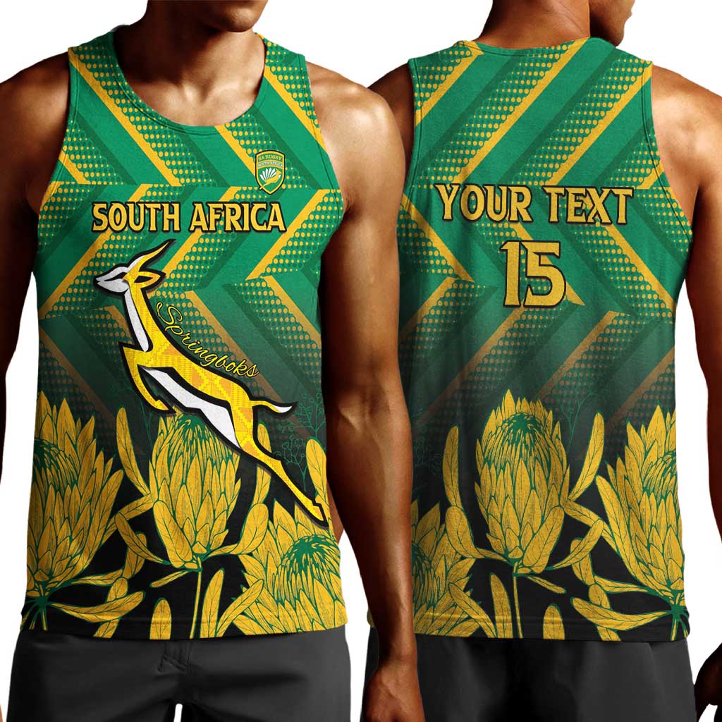 South Africa Rugby Custom Men Tank Top Go Springboks Go LT15