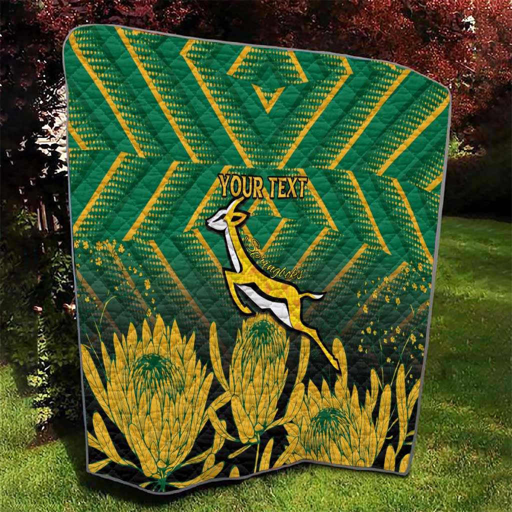 South Africa Rugby Custom Quilt Go Springboks Go LT15
