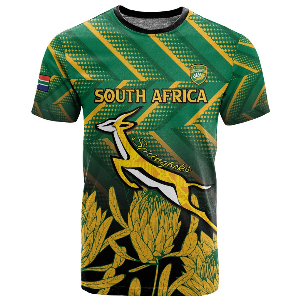 South Africa Rugby Custom T shirt Go Springboks Go LT15