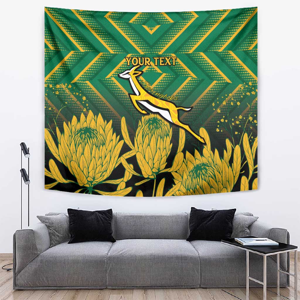 South Africa Rugby Custom Tapestry Go Springboks Go LT15