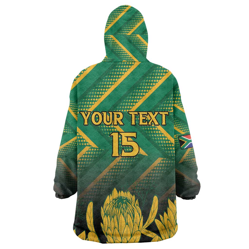 South Africa Rugby Custom Wearable Blanket Hoodie Go Springboks Go LT15