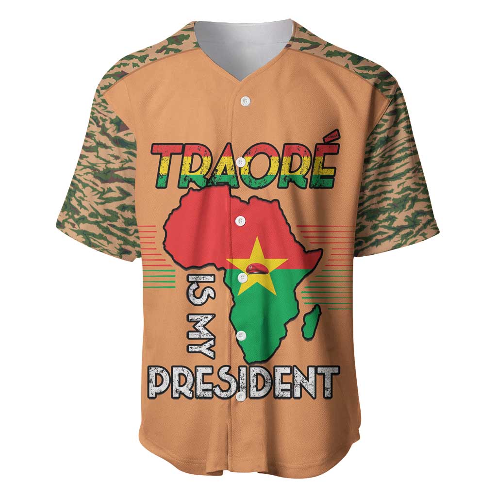 Traore Is My President Baseball Jersey Africa For Africans LT15