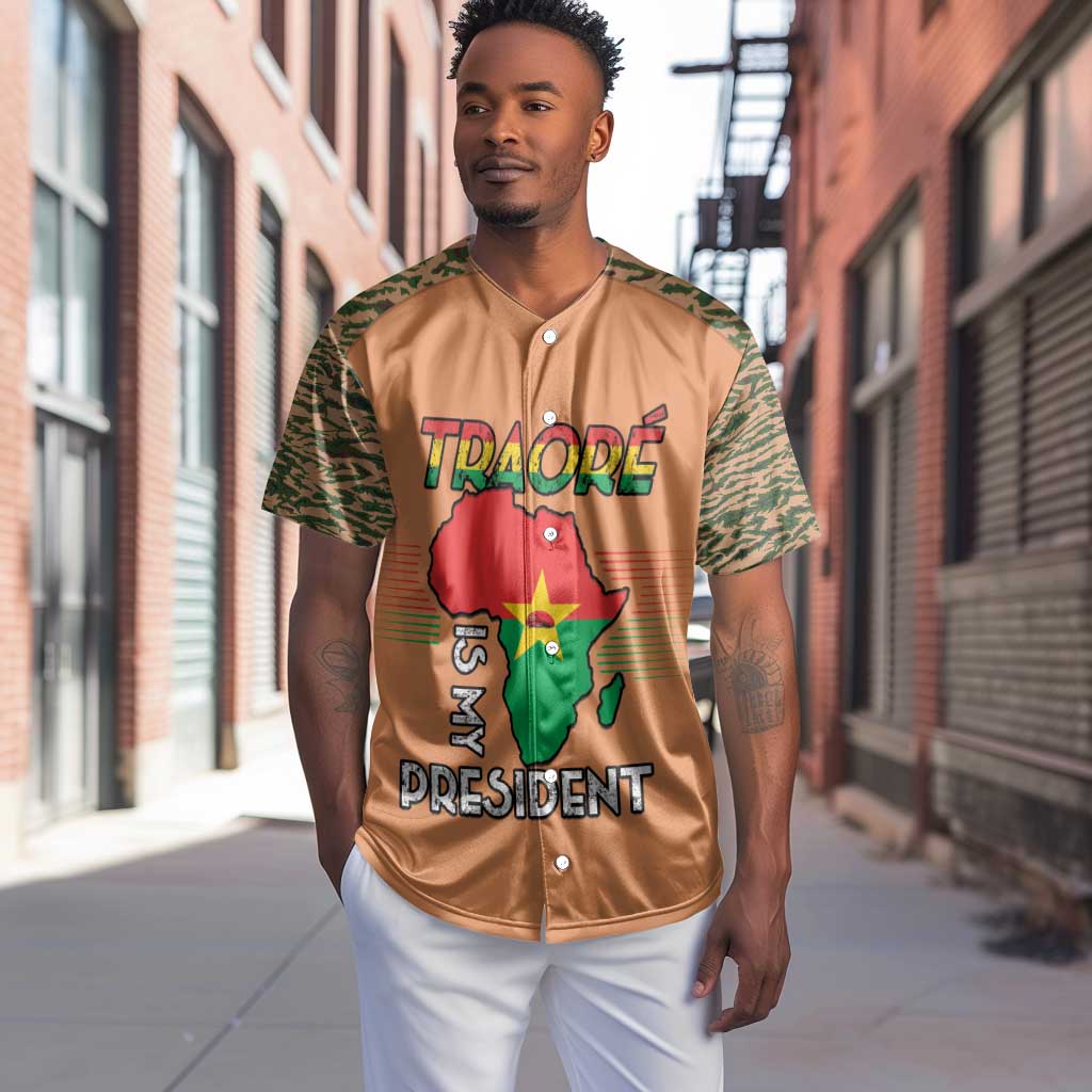Traore Is My President Baseball Jersey Africa For Africans LT15