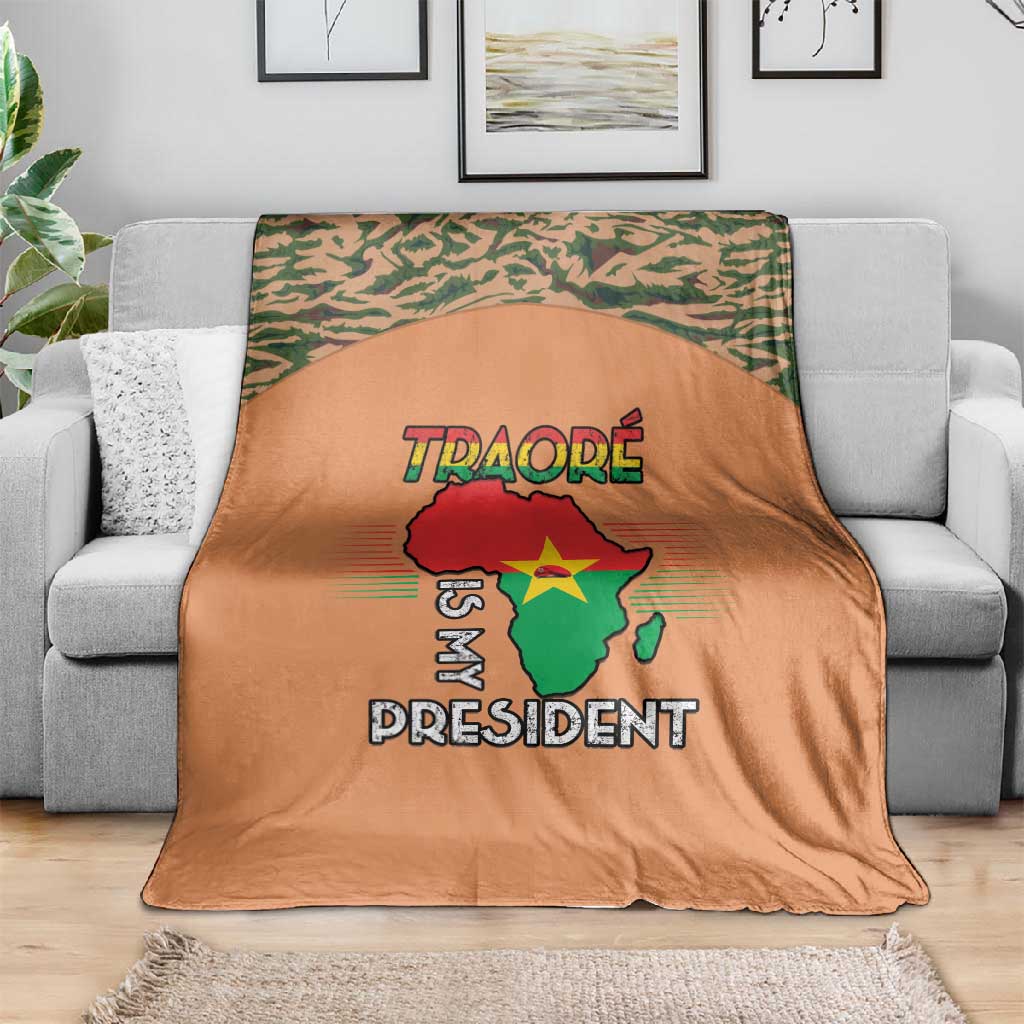 Traore Is My President Blanket Africa For Africans LT15