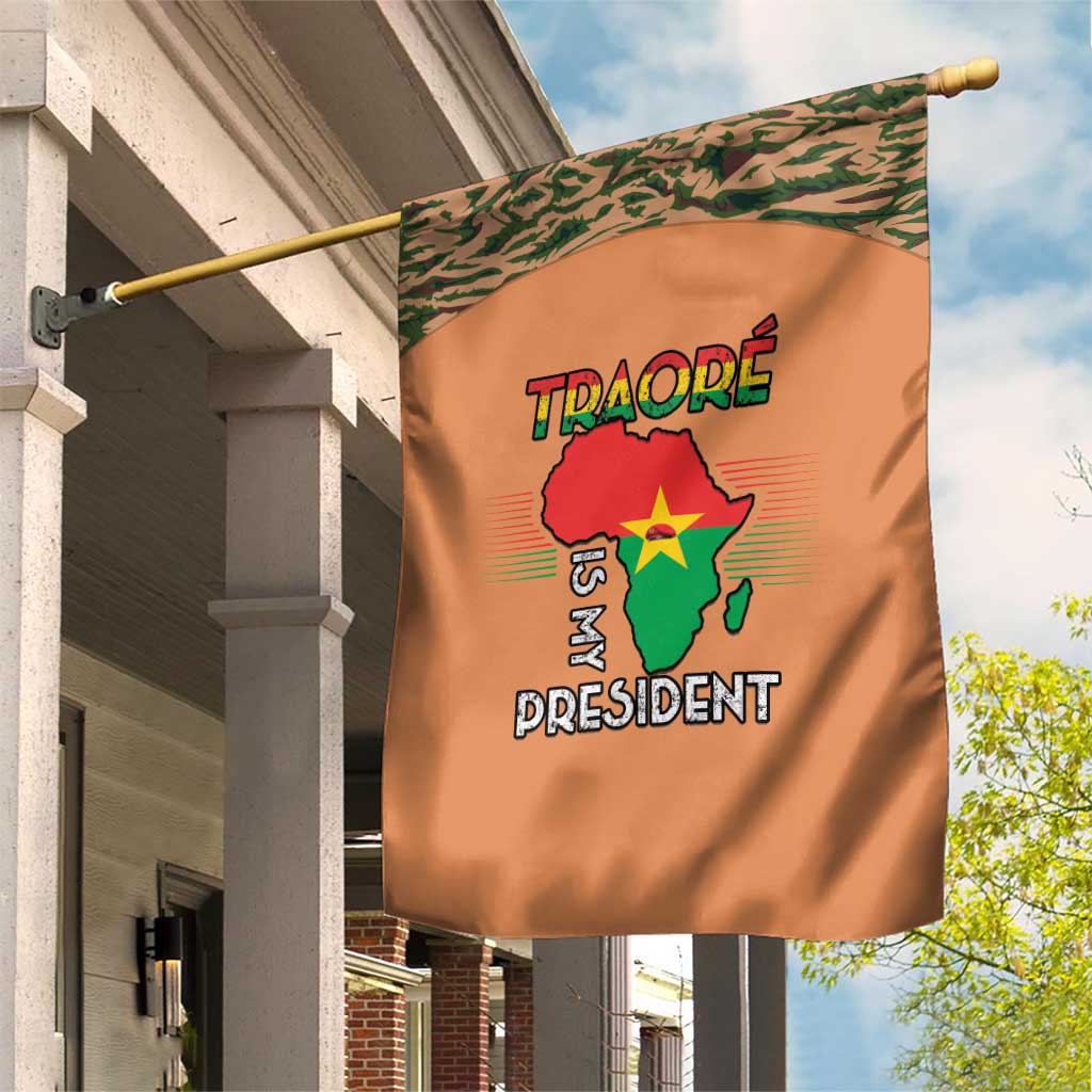 Traore Is My President Garden Flag Africa For Africans LT15