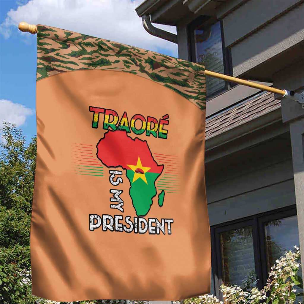 Traore Is My President Garden Flag Africa For Africans LT15