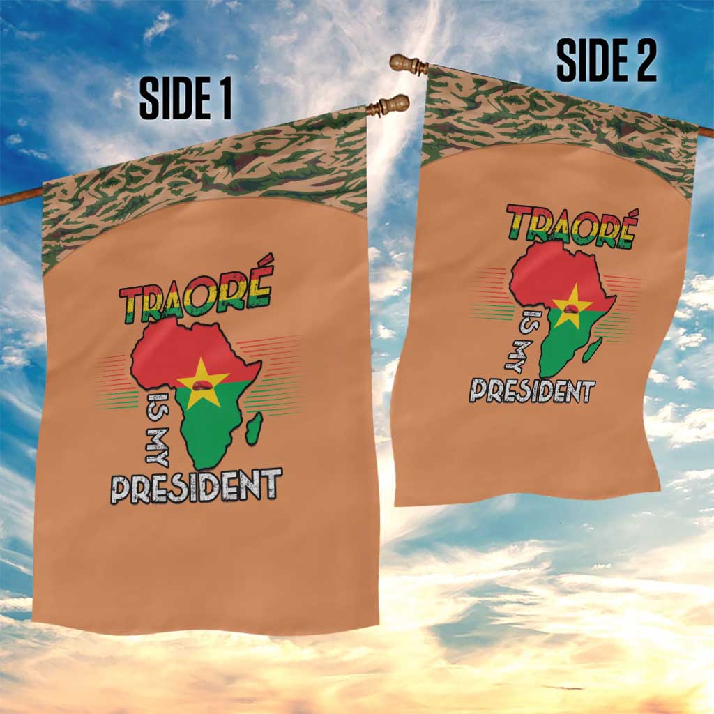 Traore Is My President Garden Flag Africa For Africans LT15