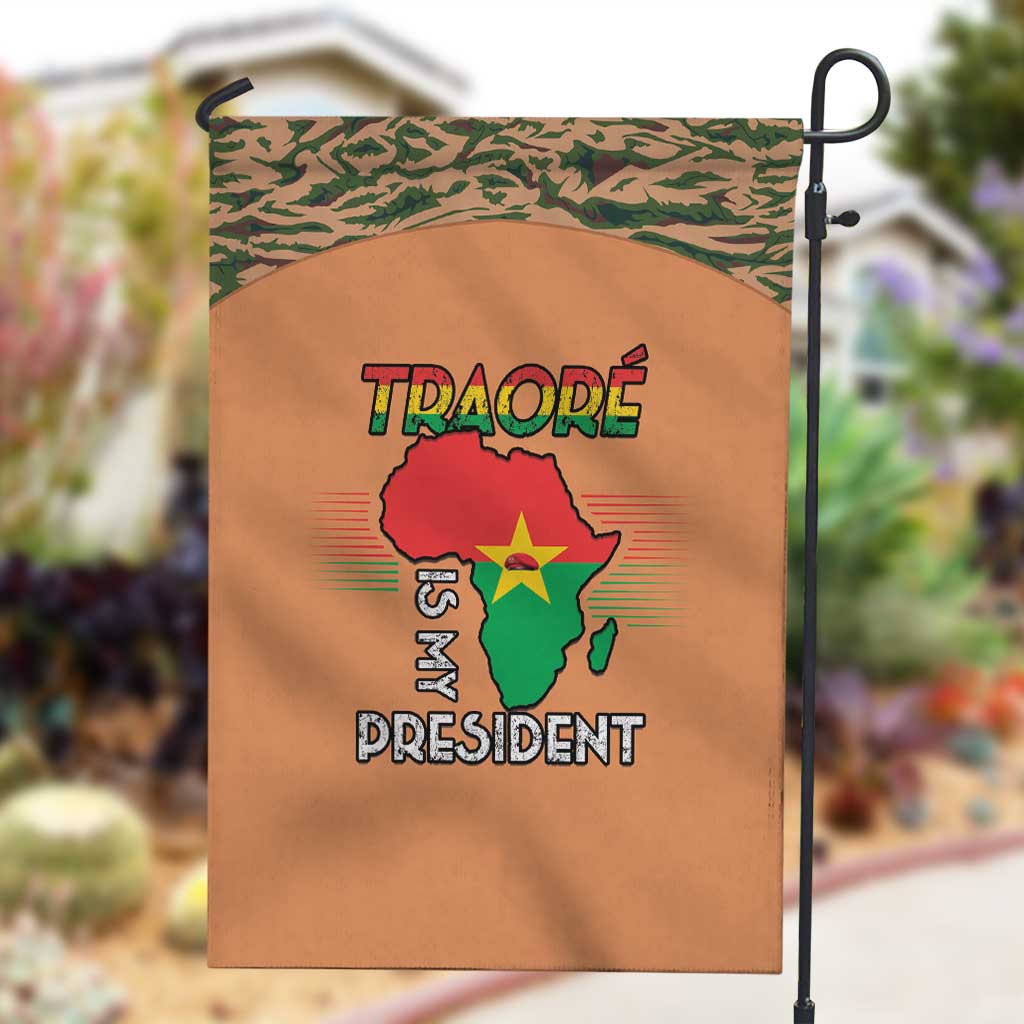 Traore Is My President Garden Flag Africa For Africans LT15