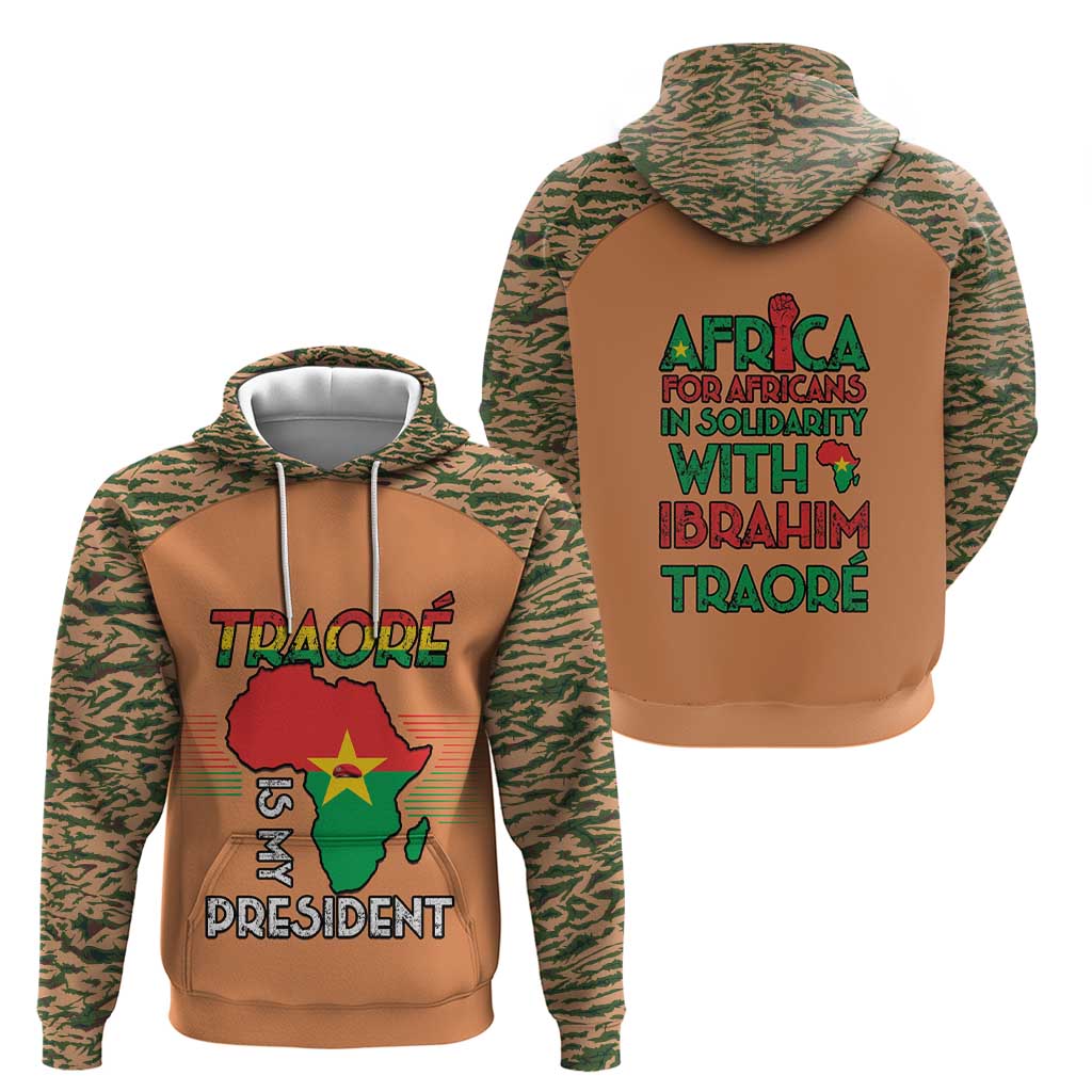 Africa in Solidarity with Traore Hoodie Africa For Africans LT15