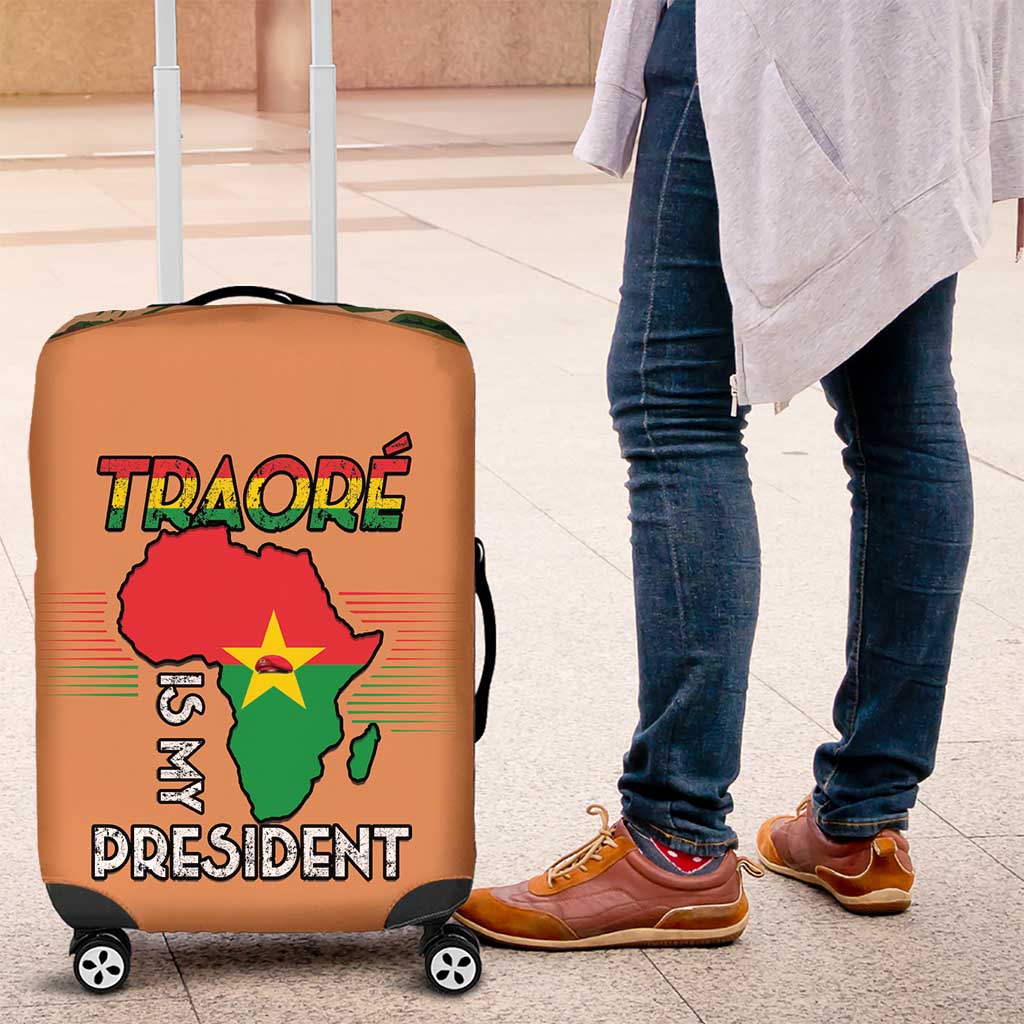 Africa in Solidarity with Traore Luggage Cover Africa For Africans LT15