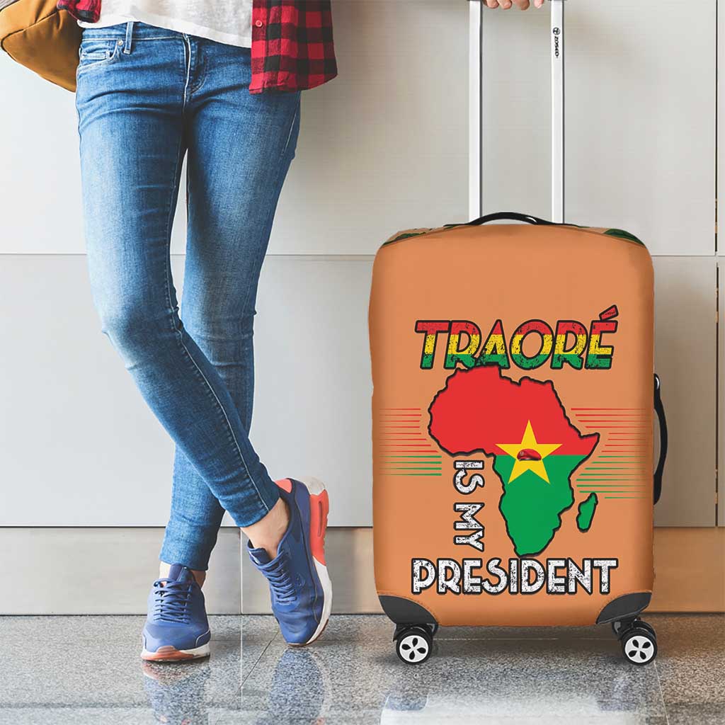 Africa in Solidarity with Traore Luggage Cover Africa For Africans LT15